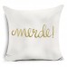 Gold Letters Trees Printed Polyester Pillow Case Cushion Cover Throw Home Decor   253030946834